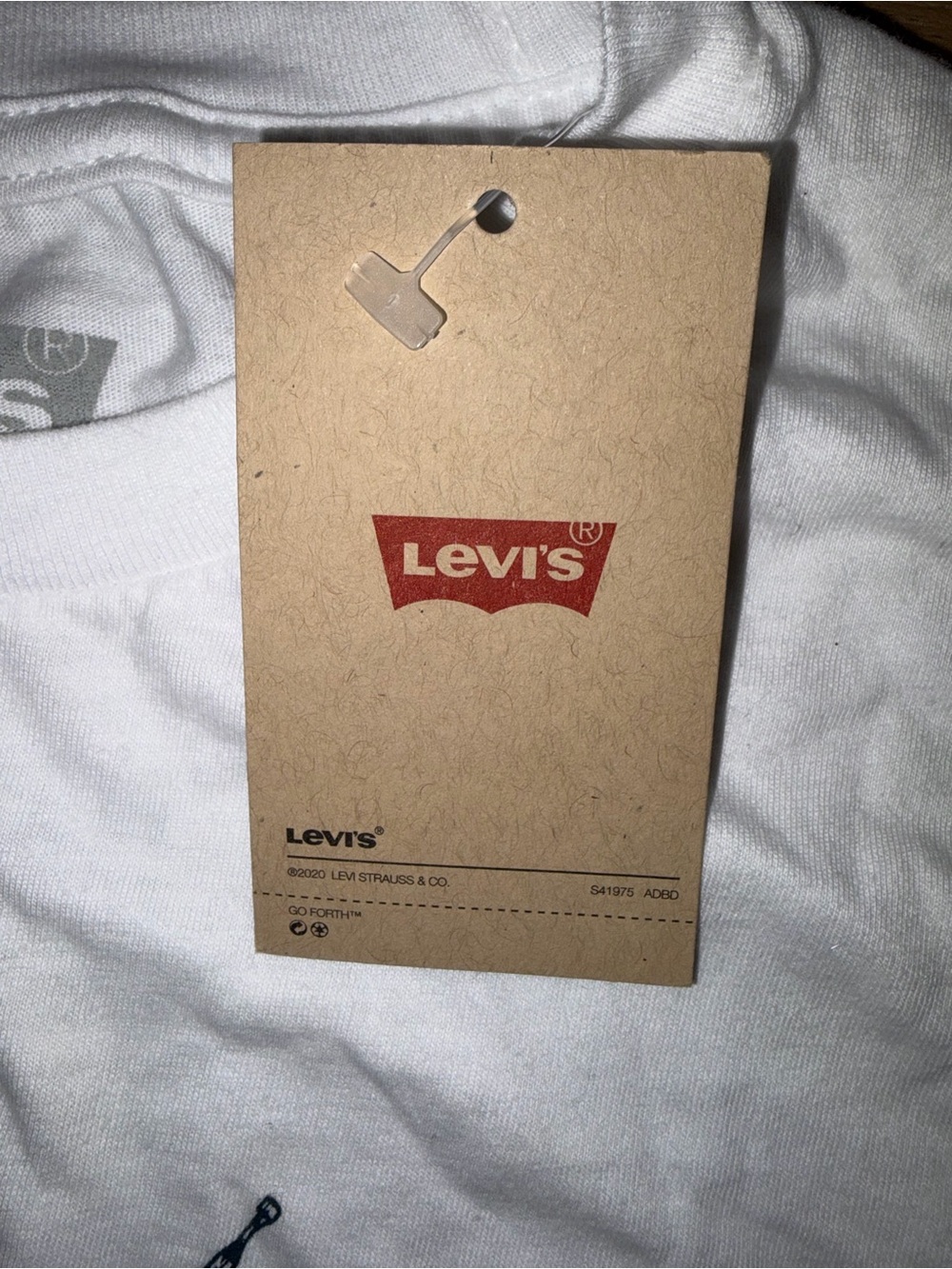 Levi’s Graphic T-Shirt Mens Medium White Boombox Short Sleeve Casual Tee New - Picture 3 of 7